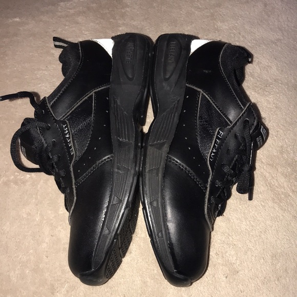 Elefant size 5 black with grey reflective accent sneakers 💕 - Picture 7 of 8